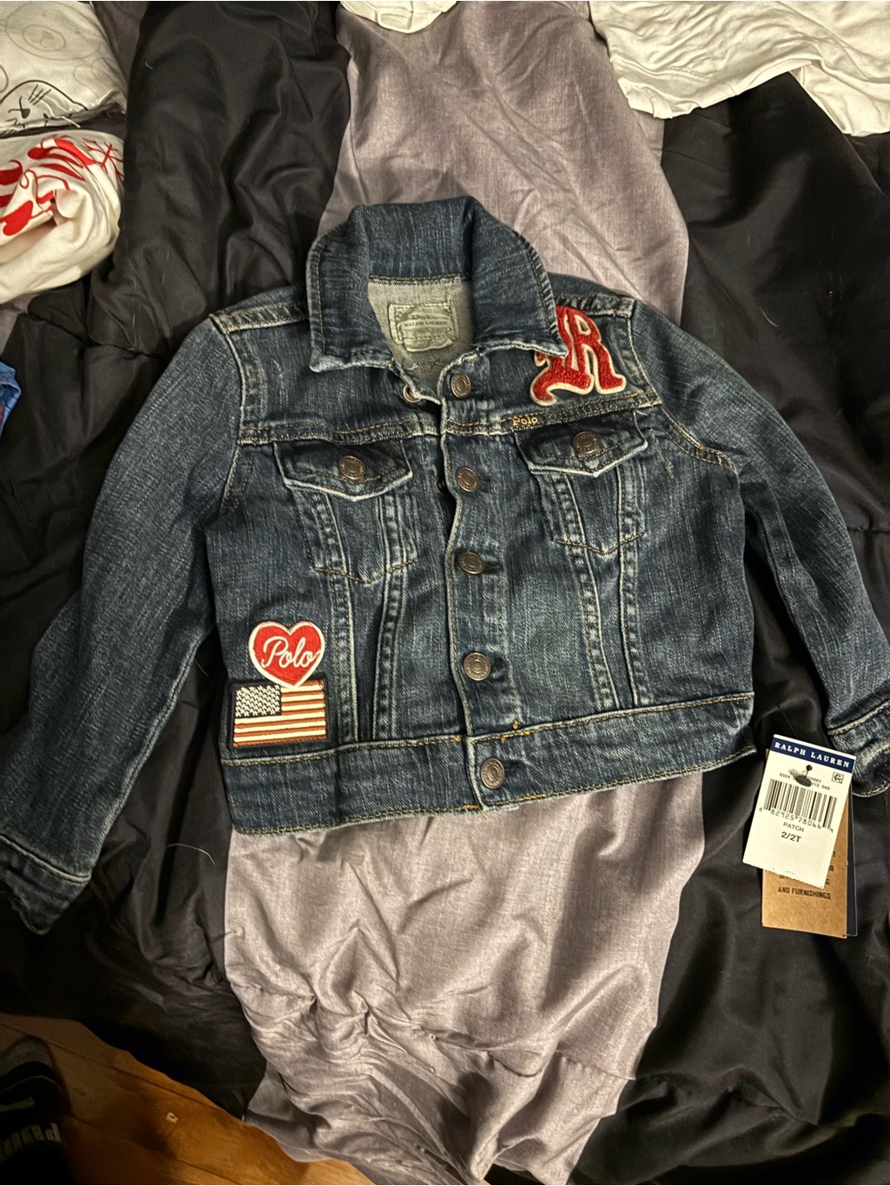 Ralph Lauren Indigo Denim Jacket with Patches